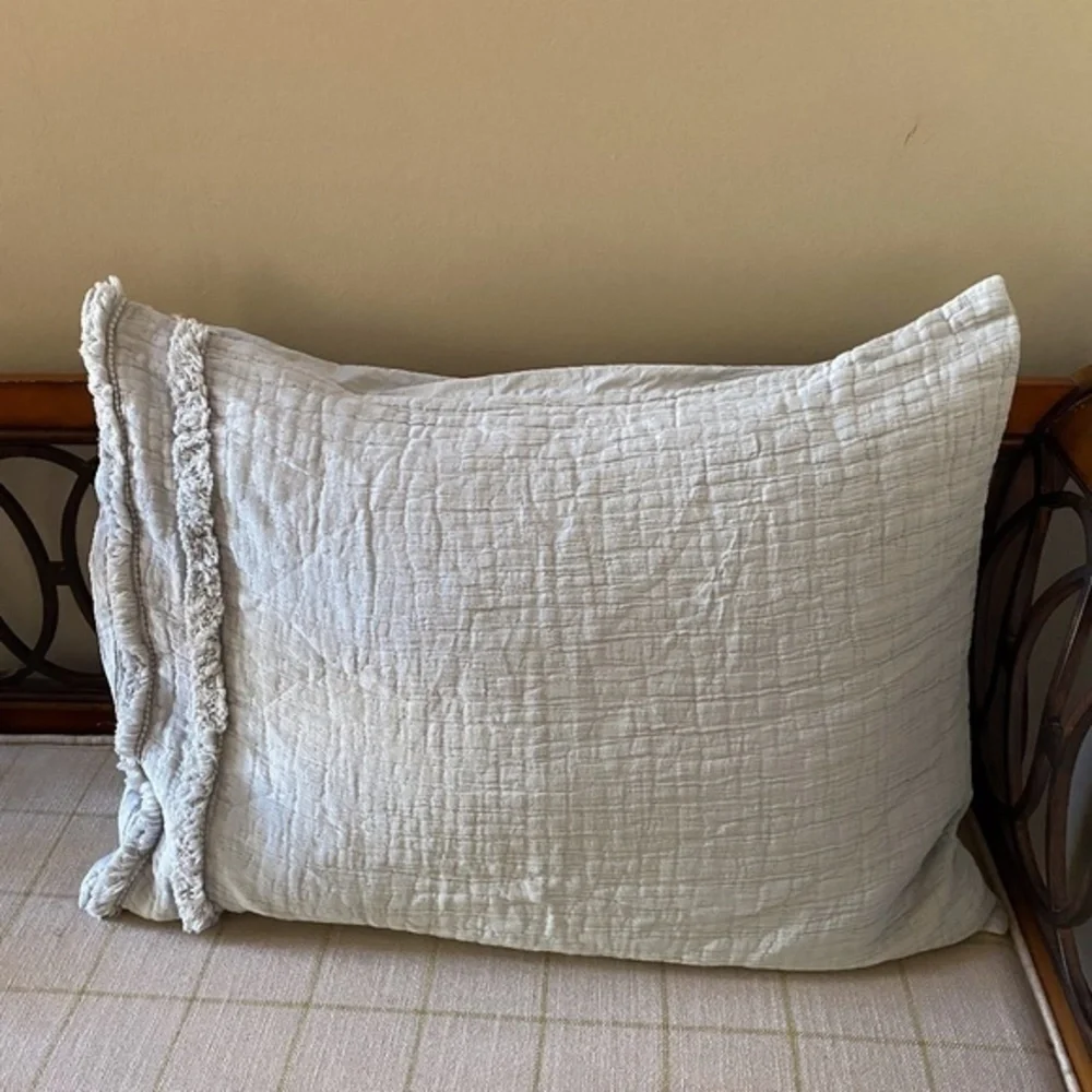 Anthropologie Grey Landyn Pillow Sham